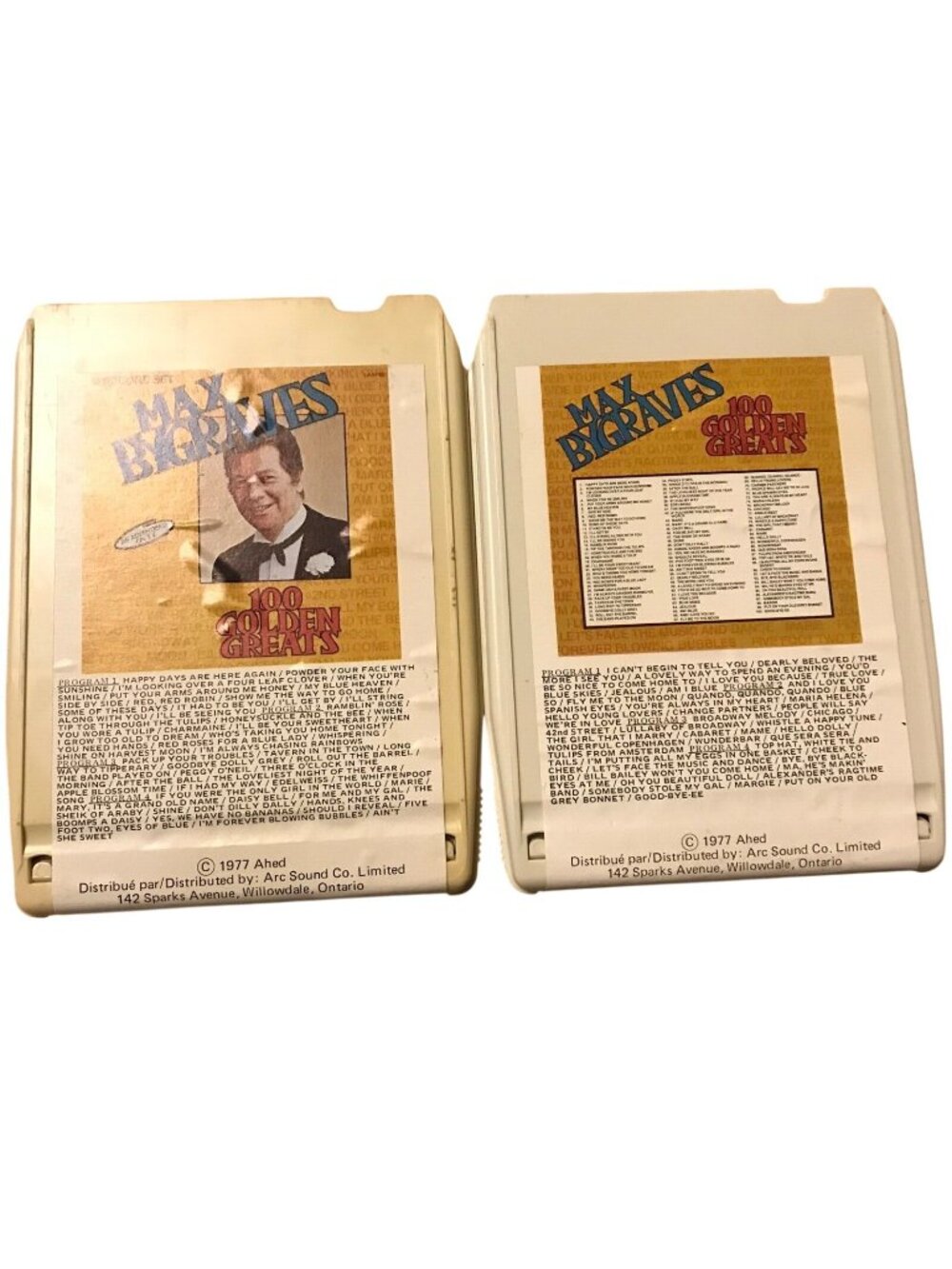Max Bygraves 8 Track 100 Golden Greats 2 Tapes 1977
